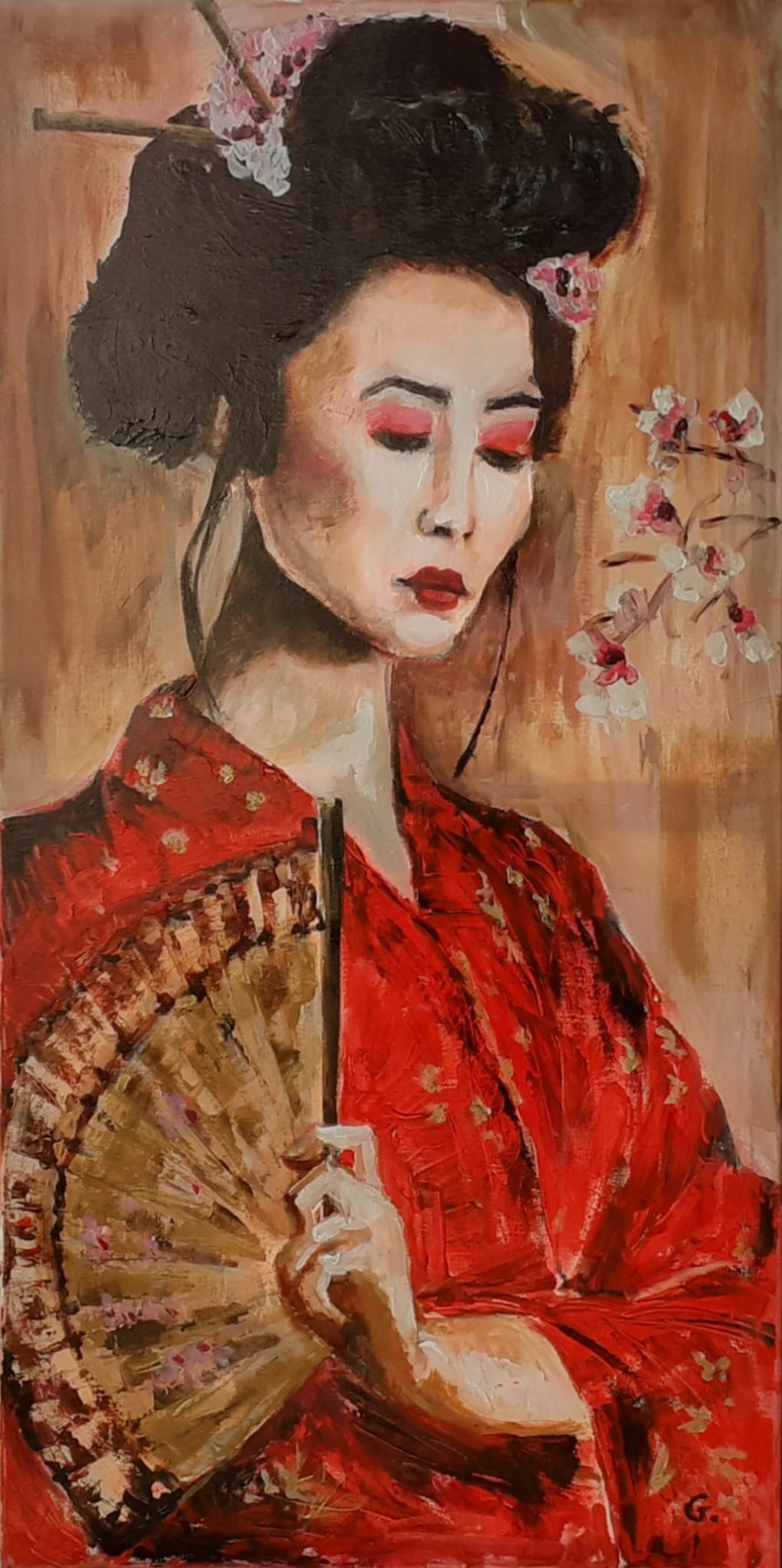 "Gheisa" acrílic 50x100 de Guillem Garcia Brustenga a Terrassa