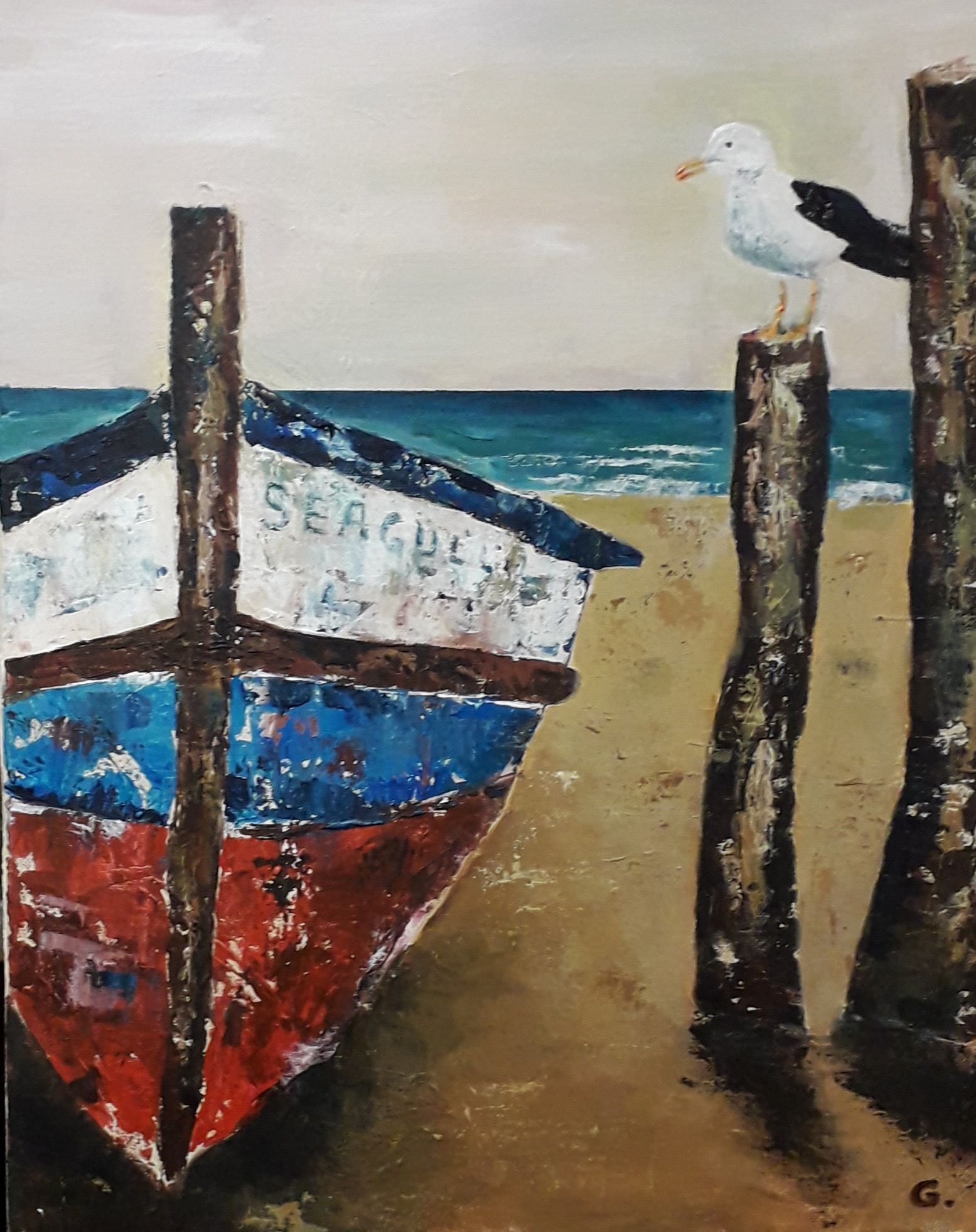 "Seagull" acrílic de Guillem Garcia Brustenga a Terrassa