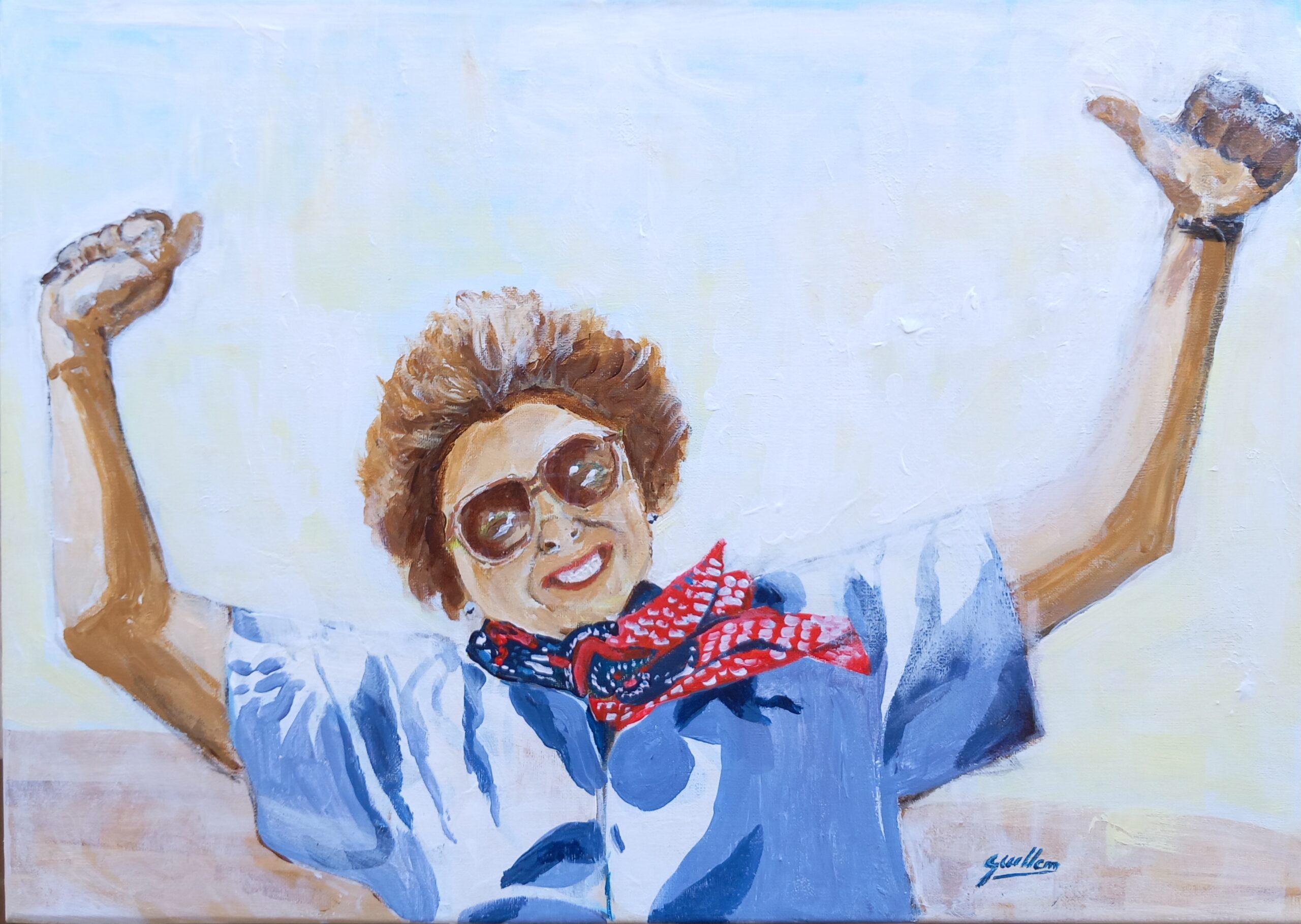 "Ma mare" acrílic de Guillem Garcia Brustenga a Terrassa