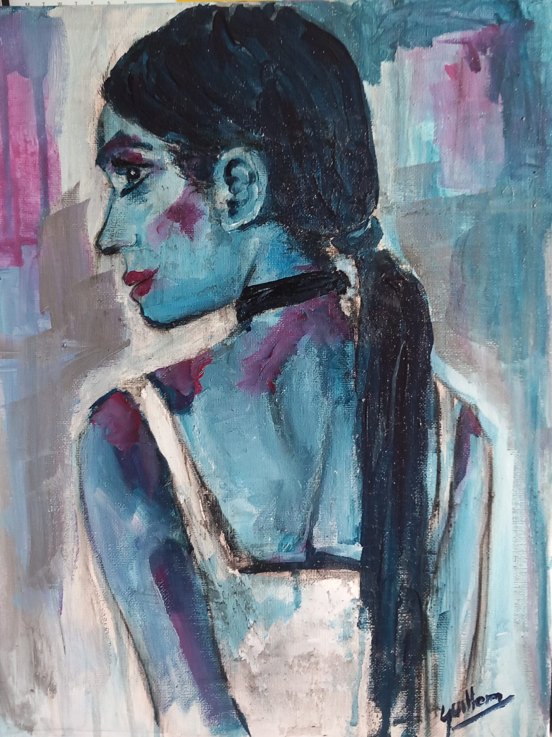 "Ponytail" acrílic de Guillem Garcia Brustenga a Terrassa