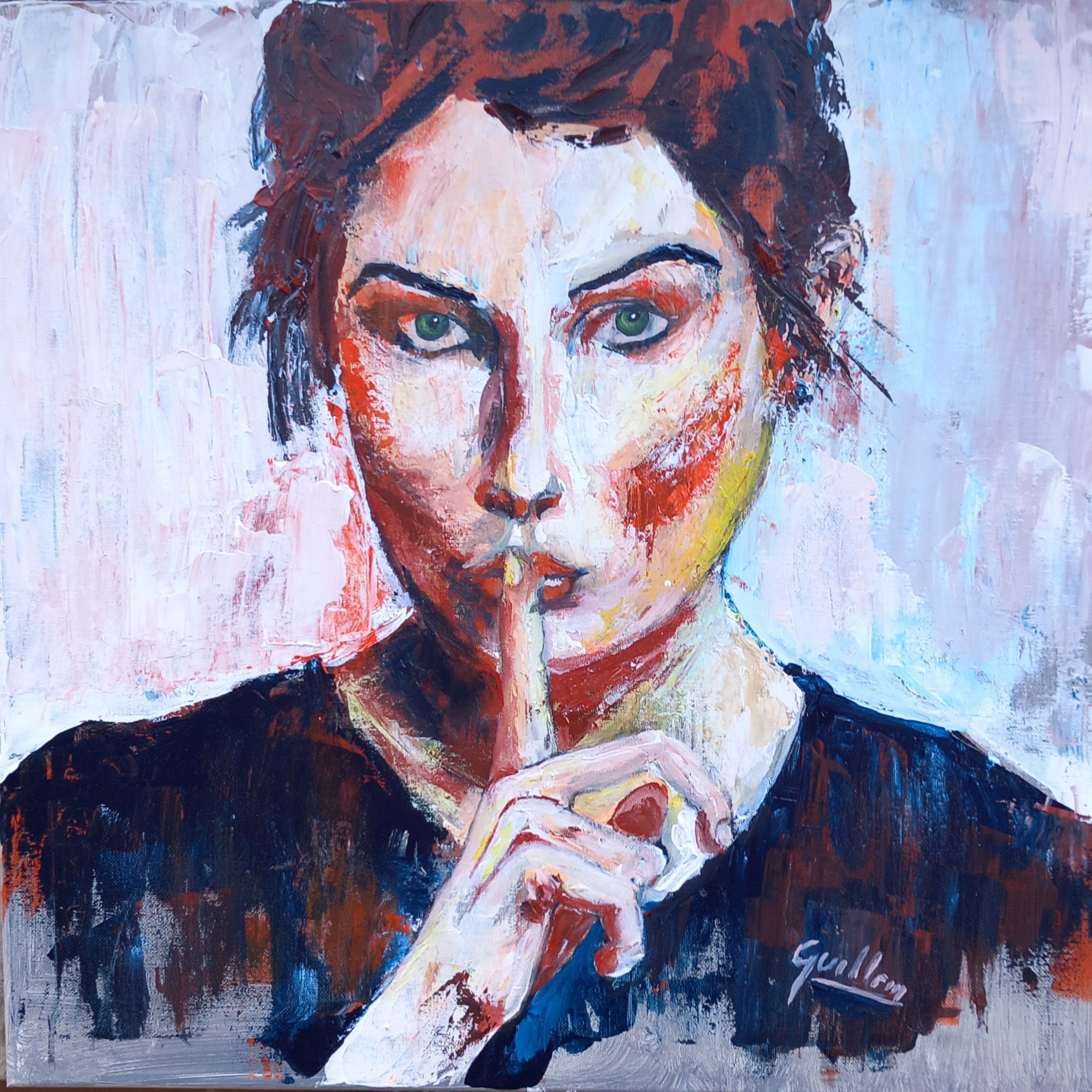 "Silenci" acrílic de Guillem Garcia Brustenga a Terrassa