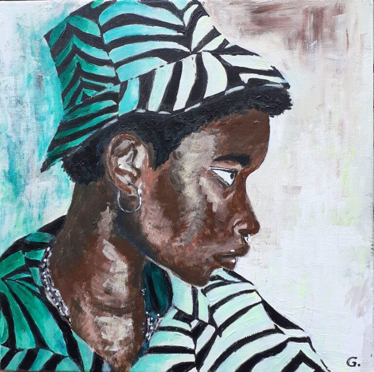 "Zebra" acrílic de Guillem Garcia Brustenga a Terrassa