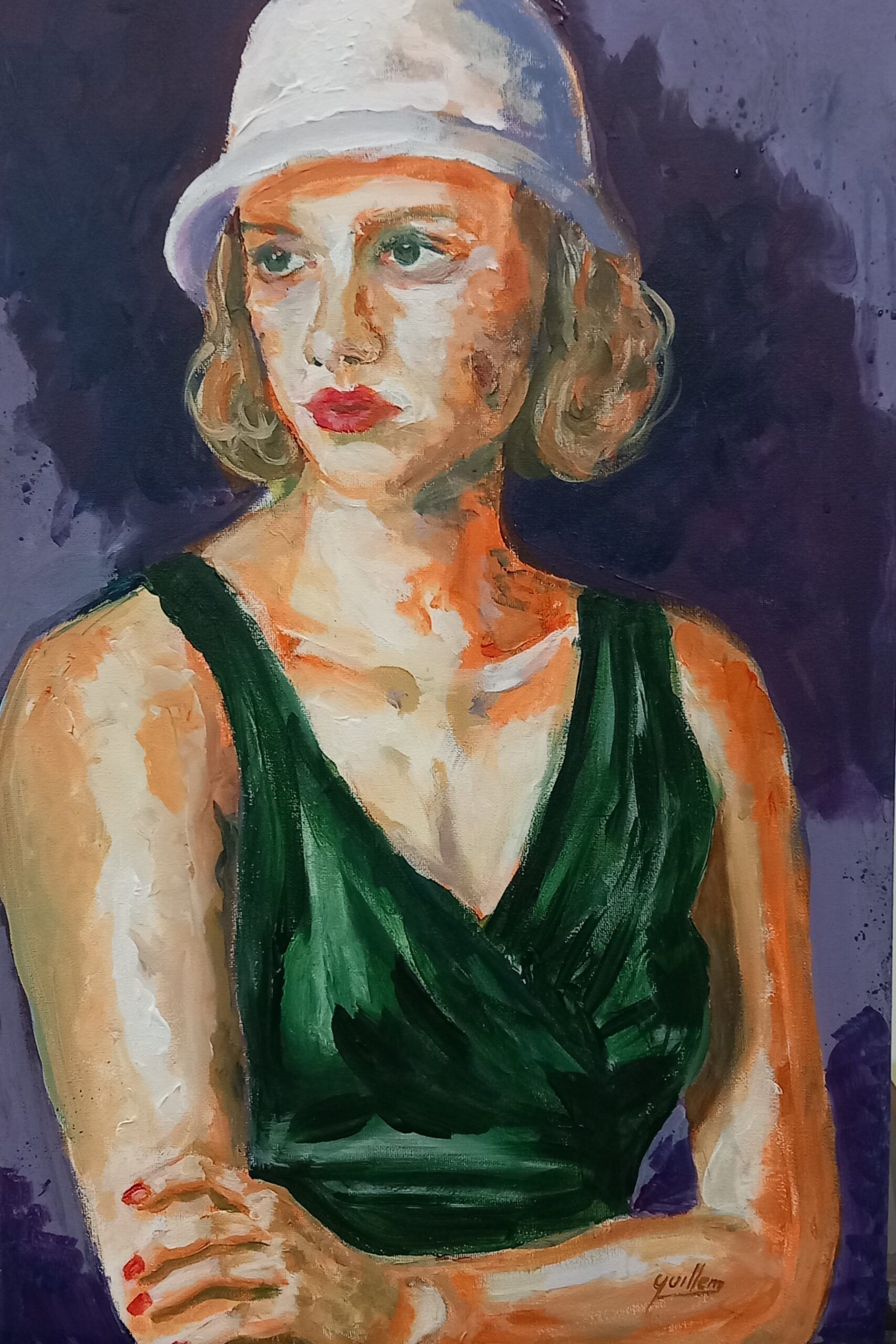 "Tamara" acrílic 40x60 de Guillem Garcia Brustenga a Terrassa