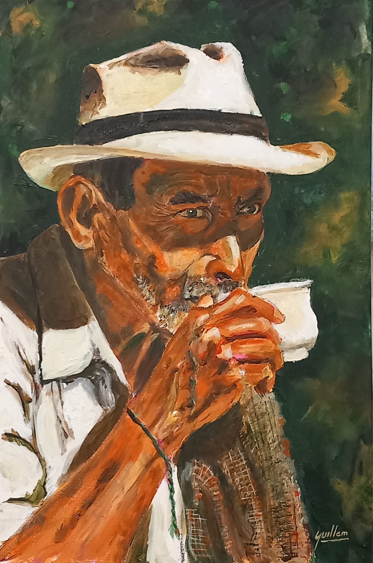 "Joan Valdez" acrílic 40x60 de Guillem Garcia Brustenga a Terrassa