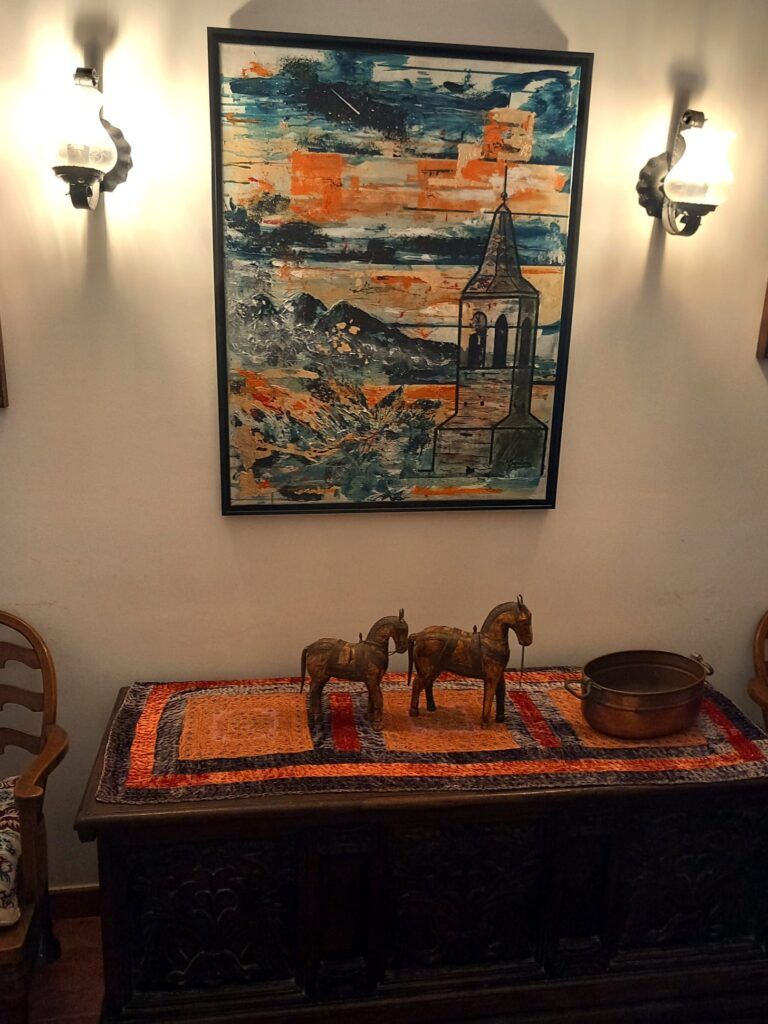 Quadre Viladrau al seu lloc definitiu