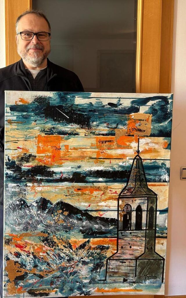 Quadre abstracte "Viladrau"