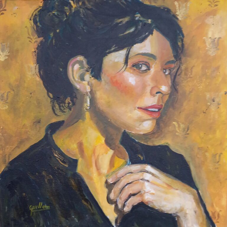 "Serena" acrílic 60×60 de Guillem Garcia Brustenga a Terrassa