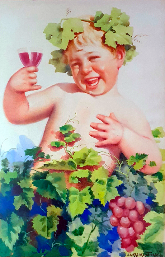 Els retrats que em miren: La saga dels Garcia 11 Pequeño Baco. Cartell de Júlio García Gutíerrez