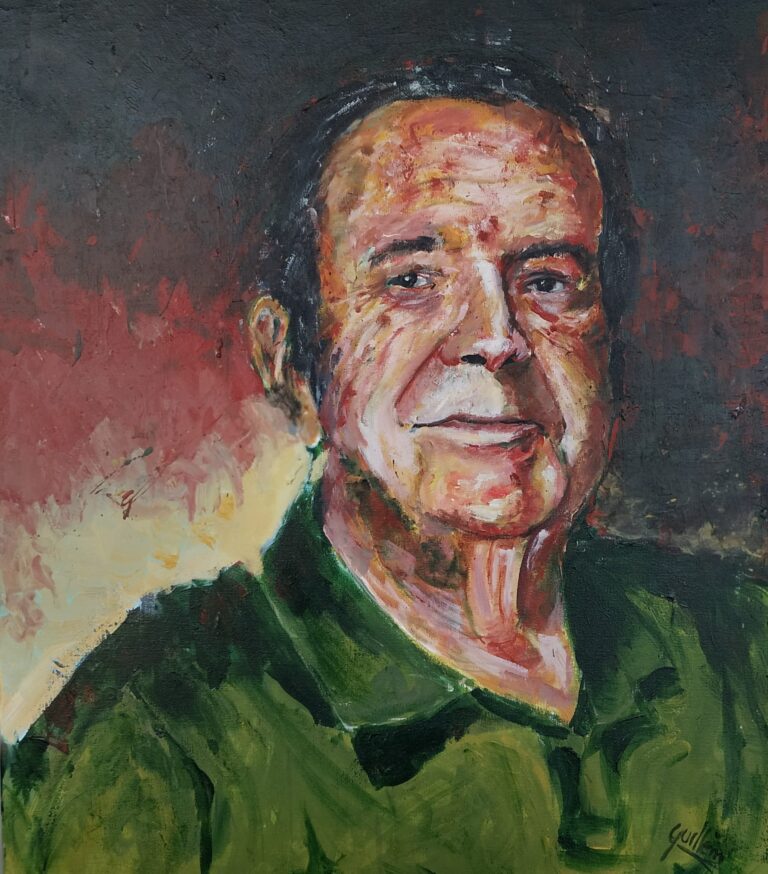 "El Sr. Garcia", acrílic 50x60 de Guillem Garcia Brustenga a Terrassa