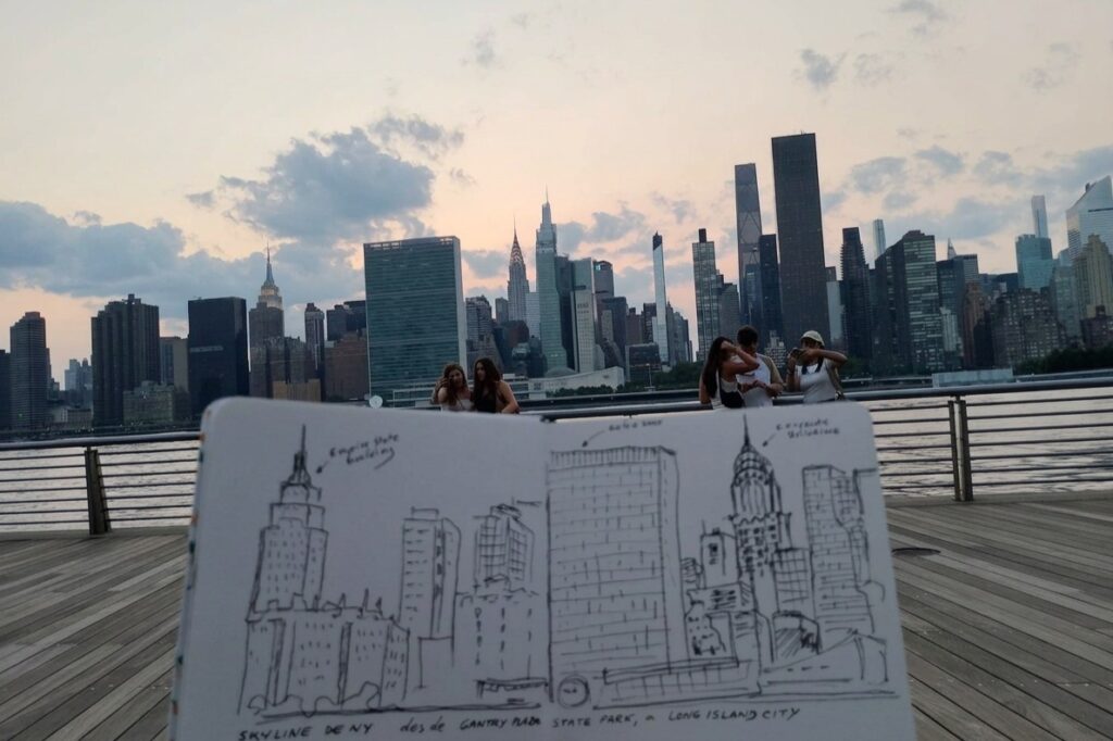 Sketch de skyline de new york -GuillemArt.cat